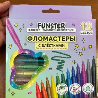 Фломастеры Funster 12 шт.: отзыв пользователя Детский Мир