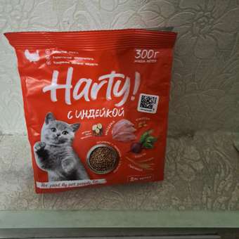 Корм для котят Harty 0.3кг с индейкой сухой: отзыв пользователя. Зоомагазин Зоозавр