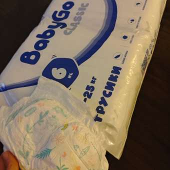 Трусики BabyGo Classic 6 (16-25 кг) 144 шт.: отзыв пользователя Детский Мир