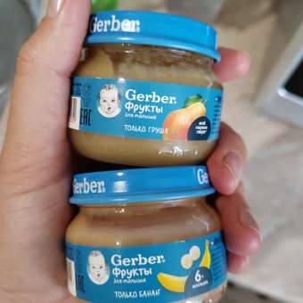Пюре Gerber Груша с 4 мес 71 г: отзыв пользователя ДетМир