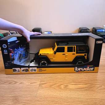 Внедорожник Bruder Jeep c велосипедом и фигуркой 1:16: отзыв пользователя Детский Мир