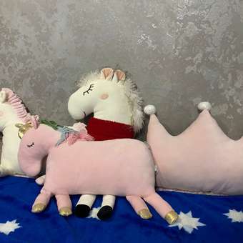 Новогодняя подушка FUTURINO Home Лошадка: отзыв пользователя ДетМир