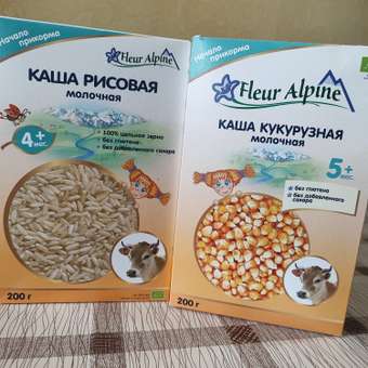Каша Fleur Alpine молочная кукурузная 200г с 5месяцев: отзыв пользователя ДетМир