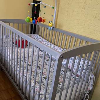 Детская кроватка Polini kids прямоугольная, без маятника (серый): отзыв пользователя Детский Мир