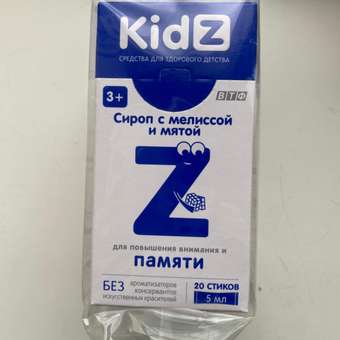 KidZ сироп с мелиссой и мятой Kidz для детей: отзыв пользователя Детский Мир