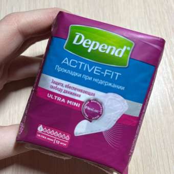 Прокладки урологические Depend Ultra Mini 12шт: отзыв пользователя Детский Мир