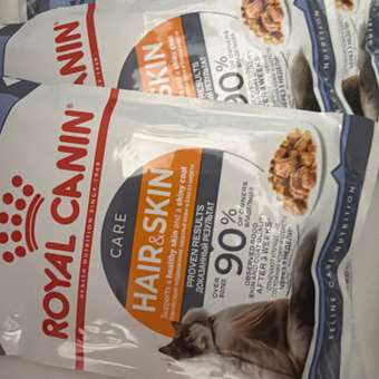 Корм для кошек Royal Canin 85г Hair and skin для поддержания здоровья кожи и красоты шерсти тонкие ломтики в желе: отзыв пользователя. Зоомагазин Зоозавр