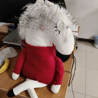 Новогодняя подушка FUTURINO Home Лошадка: отзыв пользователя ДетМир