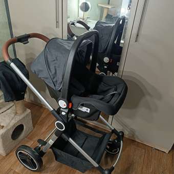 Коляска 3в1 Babyton Flexi Ride Black-Grey серый: отзыв пользователя Детский Мир
