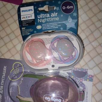 Пустышка Philips Avent силикон от 0 мес. 2 шт.: отзыв пользователя ДетМир