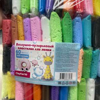 Пластилин ClayFan воздушный: отзыв пользователя Детский Мир