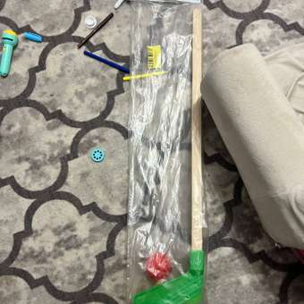 Набор для хоккея Задира Клюшка хоккейная детская 3 шт + шайбы 3 шт: отзыв пользователя Детский Мир