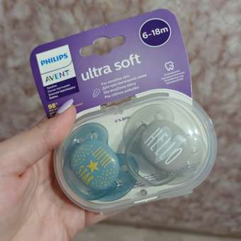 Пустышка Philips Avent ортодонтическая от 6 мес. 2 шт.: отзыв пользователя ДетМир