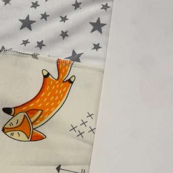 Пелёнка Mjolk Лисички Звёзды трикотаж 85х120 см 2 шт.: отзыв пользователя Детский Мир