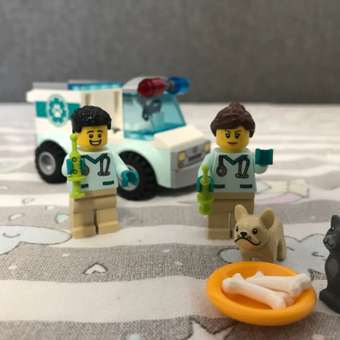 Конструктор LEGO City Спасательный фургон ветеринара 58 дет.: отзыв пользователя ДетМир