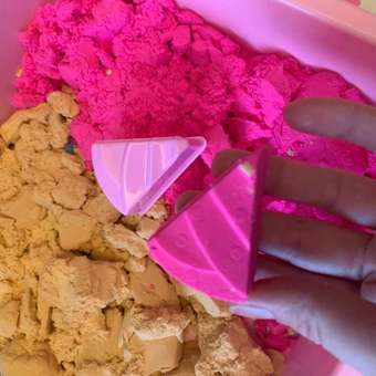 Кинетический песок TrendToys 1.5 кг (бежевый, голубой, розовый): отзыв пользователя Детский Мир