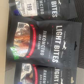 Лакомство для собак LIGHT BITES 55г Косточки из утки: отзыв пользователя. Зоомагазин Зоозавр