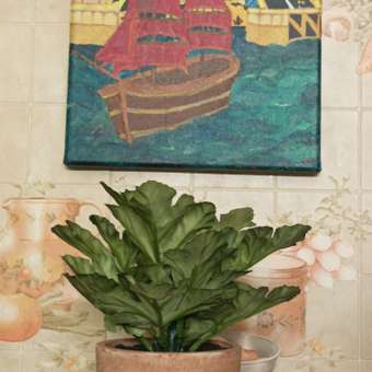 Цветок искусственный ё Дуб в горшке в ассортименте: отзыв пользователя магазина низких цен ЕЩЁ