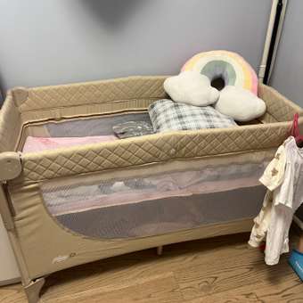 Манеж-кровать MOWbaby Play plus beige: отзыв пользователя Детский Мир