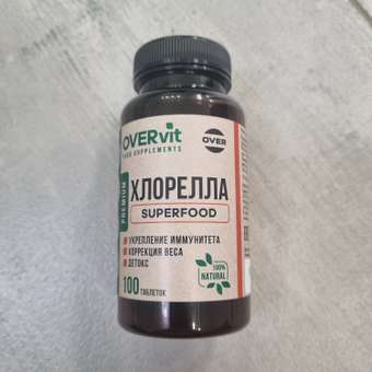 Хлорелла OVER Витамины для похудения очищения организма для иммунитета 100 таблеток: отзыв пользователя Детский Мир