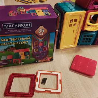 Конструктор МАГНИКОН Кукольный домик магнитный 35 дет.: отзыв пользователя Детский Мир