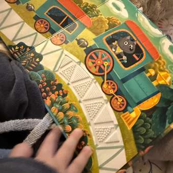 Тактильная развивающая книга Счастье внутри Трогательные истории Транспорт: отзыв пользователя Детский Мир