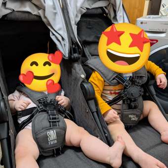 Коляска прогулочная для двойни Valco baby Slim Twin / Charcoal серый: отзыв пользователя Детский Мир