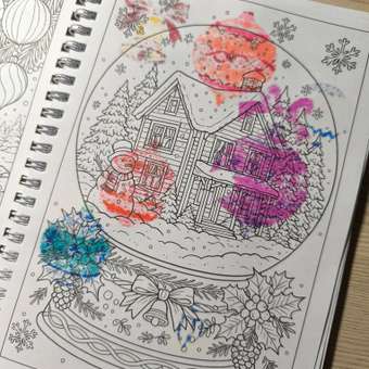 Раскраска-антистресс Проф-Пресс Новый год А5 на гребне: отзыв пользователя Детский Мир