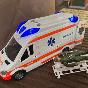 Машинка Mobicaro 1:14 Скорая: отзыв пользователя ДетМир