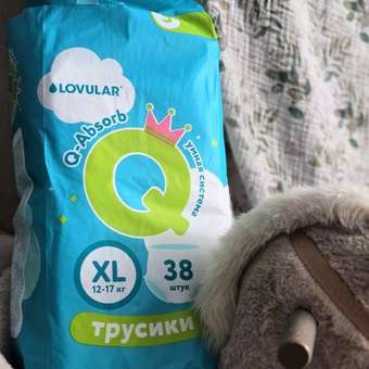 Трусики LOVULAR Q-absorb XL (12-17кг) 38 шт.: отзыв пользователя Детский Мир