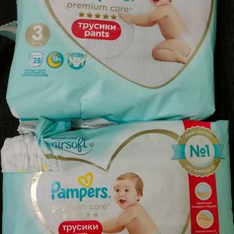 Трусики Pampers Premium Care 3 (6-11 кг) 28 шт.: отзыв пользователя ДетМир