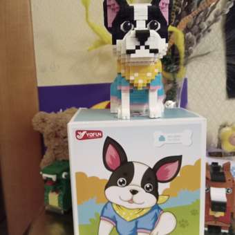 Конструктор Balody Французский бульдог из мини-блоков 917 дет.: отзыв пользователя ДетМир