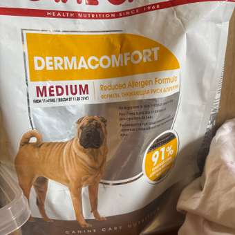 Корм для собак ROYAL CANIN Medium Dermacomfort средних пород склонных к кожным раздражениям и зуду 3кг: отзыв пользователя. Зоомагазин Зоозавр