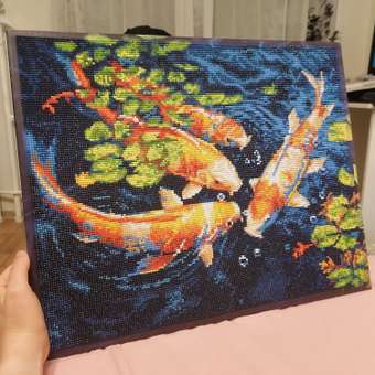 Алмазная мозаика Art on Canvas Карпы в ассортименте: отзыв пользователя Детский Мир