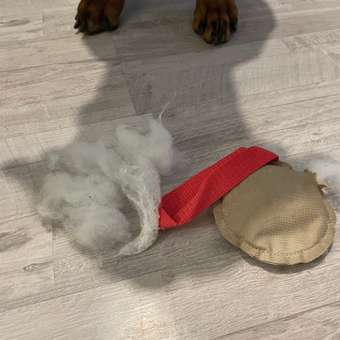 Игрушка-кусалка Пушистое счастье круглая с 1 ручкой холща 10х22 cм: отзыв пользователя. Зоомагазин Зоозавр