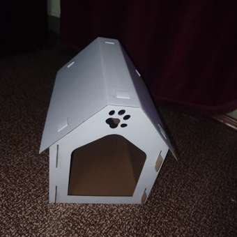 Когтеточка для кошек Barbaks Домик-будка картон 40*39*30.5см: отзыв пользователя. Зоомагазин Зоозавр