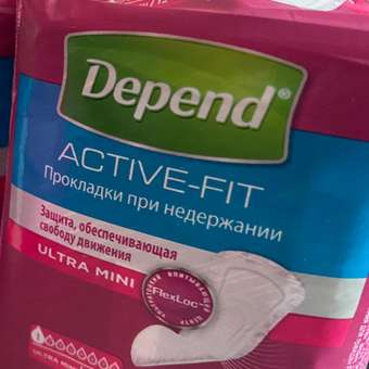 Прокладки урологические Depend Ultra Mini 12шт: отзыв пользователя Детский Мир