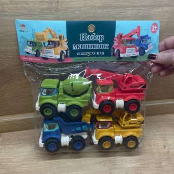 Игровой набор TrendToys Машинки Спецтехника 4 шт: отзыв пользователя Детский Мир