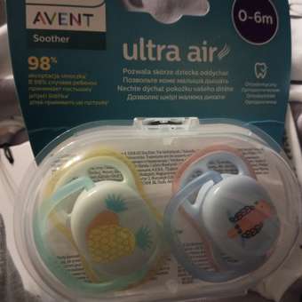 Пустышка Philips Avent от 0 мес. 2 шт.: отзыв пользователя ДетМир