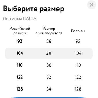 Леггинсы САША: отзыв пользователя Детский Мир