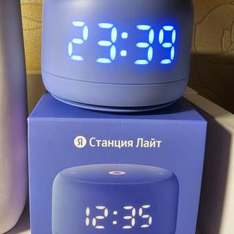 Умная колонка Яндекс Станция Лайт 2 с Алисой на YaGPT фиолетовый 6 Вт: отзыв пользователя Детский Мир