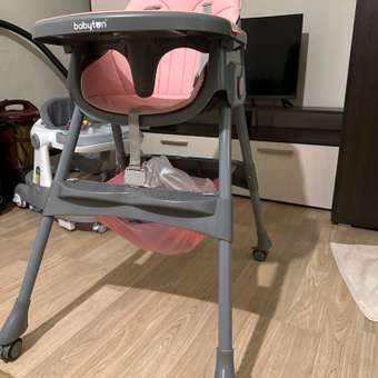 Стульчик для кормления Babyton Bueno Coral-Grey розовый: отзыв пользователя ДетМир