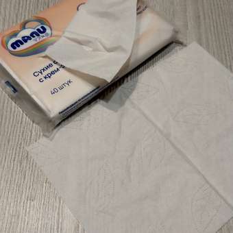 Бумажные платочки MANU 40 шт.: отзыв пользователя Детский Мир