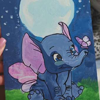 Картина по номерам Hobby Paint Слоник на лужайке в ассортименте: отзыв пользователя Детский Мир