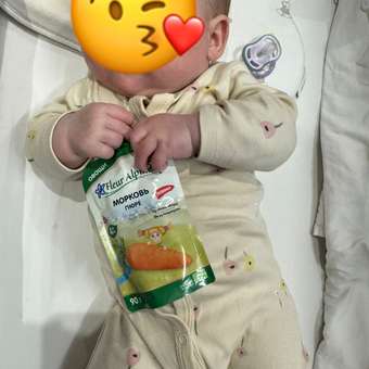 Пюре Fleur Alpine Морковь с 4 мес 90 г: отзыв пользователя Детский Мир