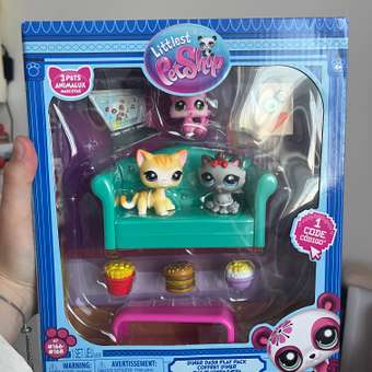 Игровой набор Littlest Pet Shop Обед с друзьями три котика: отзыв пользователя Детский Мир
