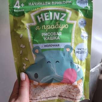 Каша молочная Heinz рисовая 180г с 4месяцев: отзыв пользователя ДетМир