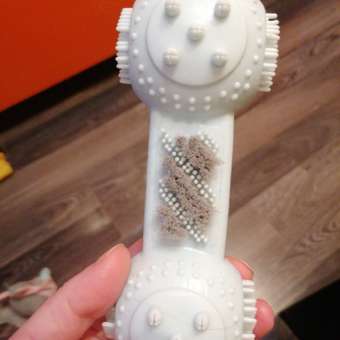 Игрушка для собак Barbaks Гантель-массажёр антибактериальная для чистки зубов Голубая 16*5*5см: отзыв пользователя. Зоомагазин Зоозавр