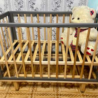 Детская кроватка MOWbaby прямоугольная, продольный маятник (серый): отзыв пользователя Детский Мир