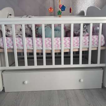 Детская кроватка ВДК, продольный маятник (белый): отзыв пользователя Детский Мир